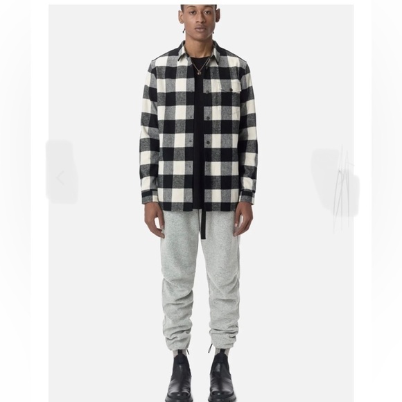 John Elliott RICHMOND HIMALAYAN Wool Blend PANTS in Grey, Size 3/Large - Picture 1 of 13